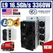 Bitmain Antminer L9 16.5Gh/s 3360W – Input Volt 220-277V NEW | Endless Mining ™️