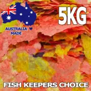 Fish Keepers Choice Goldfish KOI Flakes Aquarium & Pond Food Feed 5KG AUST MADE