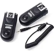 Yongnuo RF-603 N II – 2 Wireless Trigger Kit for Nikon Cameras (2.4 GHz, 120 m, AAA), Black