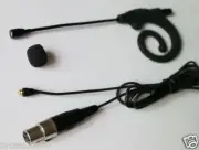 Snail Ear Hook Headset Microphone For Shure PGX ULX BLX SLX Detachable Black