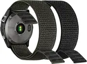 YOOSIDE 22 mm Loop Nylon Strap for Garmin EPIX Pro 47 mm/Fenix 6 / Fenix 5 / Fenix 7, Ultralight Quick Drying Loop Washable Watch Strap for Forerunner 955, Instinct 2