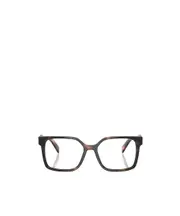 Prada Eyewear Square Frame Glasses 52,54 Black