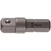 Wera 05136000001 Male 1/4" Hex to Male 1/4" Square Drive Adaptor