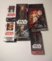 6 Star Wars Action Figures- Captain Phasma-Kylo Ren-C3PO-Sgt. Jyn Erso-Rey & BB8