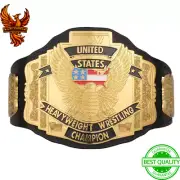 WCW UNITED STATE WORLD HEAVYWEIGHT WRESTLING CHAMPION REPLICA TITLE BELT BRASS