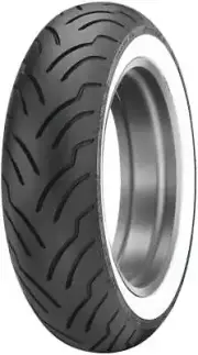 American Elite Rear Tire MU85B16 77H Bias TL Wide White Wall Dunlop 45131529