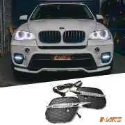 LED DRL Fog Lights Cover GRILLE for MARS BMW X5 E70 LCI 11-13 Bumper Bar