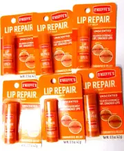 6 Pack O'Keeffe's Unscented Lip Repair Lip Balm for Dry, Cracked Lips Stick