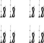 Mellisso 4X 7DBi 2.4G/5G/5.8G WiFi Antenna Booster Aerial Extension Cable Wireless for IP Cam