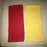 Mainstays 100% Cotton Kitchen Towels- 1 Red, 1 Yellow *NEW in Opened Packaging*