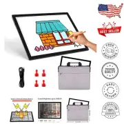 Lightweight Rechargeable Tracing Light Pad - Includes Padded Case & Accessories