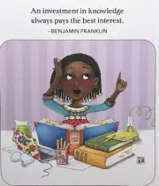 Mary Engelbreit Handmade Magnet-An Investment in Knowledge