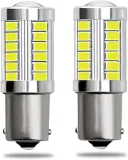 THua Store 2pcs 1156 7506 BA15S P21W 5630 5730 LED Car Tail Bulb Brake Lights 12V Auto Reverse Lamp Daytime Running Signal Light (Emitting Color : 2pieces Yellow)