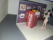 1:24 & 1:25 Old Style Bottle Coke Machine & Case of Coke Diorama Accessory Items