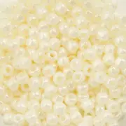 11/0 TOHO ROUND Opaque Lustered Navajo White Seed Bead (8g)