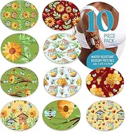 Dexcom Adhesive Mix Design - Adhesive Patches with Split Backing, Easy to Apply x 10 Pack - Bee Design.