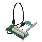 PCIe to Double Pci Slot Expansion Card PCIE to PCI Adapter Card USB3.0 Add on