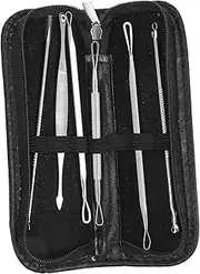 Vaguelly 1Set Professional Blackhead Removal Tool Kit Extractors for Pimple and Whitehead Treatment Lightweight and Portable for Daily Use