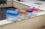 4 Pcs Home Heavy Duty Paper Shredder Hand Papers Cutting Office Mini A6 Size Paper Capacity 1.5L Straight Cut Shredder 4 Color for Home Office Use