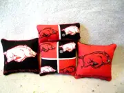 Handmade Catnip College Hacky Sacks - Arkansas Razorbacks