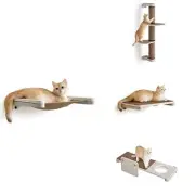 Feandrea Clickat Collection - Cat Wall Furniture Bundle, Set of 4, Extremely ...
