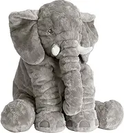 Giant Elephant Stuffed Animals Oversized 24 Inch Large Stuffed Elephant Pillow Toy Gray Gifts for Kids Girlfriend Home Decor