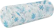 miaozhen Cartoon Snowflake Blue Long Round Pillow Pillow for Knee Support cojin para el Cuello
