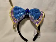 Headband Minnie Mouse Aladdin Magic Carpet Jasmine Ears Disney Detach Bow