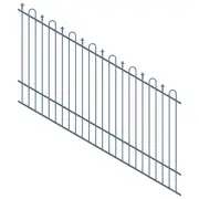ProtectorAl 1201 - 2400 x 1500mm Deep Ocean Raked 16-30º Loop And Spear Top Pool Fence Panel