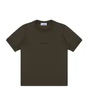 Stone Island Junior Logo Embroidered Crewneck T-Shirt 8Y,14Y,12Y,10Y military green