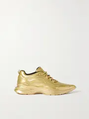 [AZ FACTORY] AZ FACTORY - Collapsible-heel Neoprene And Mesh Slip-on Sneakers - Gold - FR37 FR37 Gold
