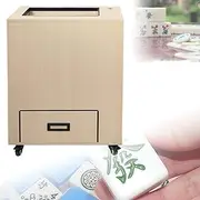 Automatic Mahjong Card Washing Machine,Universal Mahjong Room Cleaning Machine,Roller Coaster Style Mahjong Cleaning Machine with Rollers and Drawers,for Teahouse, Chess Room