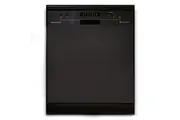 Kleenmaid Black Stainless Steel Freestanding Built Under Program Dishwasher 60cm