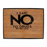 Said No They Didnt Listen - Funny Novelty Doormat Man Cave Floor mat