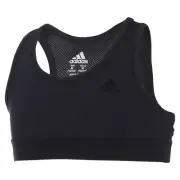 Adidas 174958 Girls Kids Climalite Mesh Back Sports Bra Black Size Medium