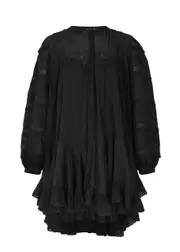 Isabel Marant Gyliane Cotton-blend Mini Dress - Black - 40 (UK12 / M) 40 (UK12 / M)