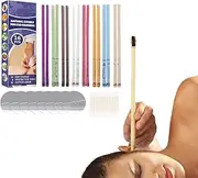 Beeswax Ear Candles Natural Ear Wax Removal Candles for Adults Children Elderly,Beeswax Ear Candles Ear Cleaning Tool | Beeswax Ear Candles Set Aromatherapy Stick for Ear