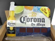 CORONA BEER DIGITAL COUNTDOWN TO CINCO DE MAYO CLOCK ALUMINUM TACKER SIGN NEW
