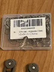 Small Key Rings Bulk Split DIY Metal Connector Accessories 12mm 100 Pcs Silver