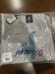 Johnnie-O Mens Shorts Mulligan Light Gray 40 Brand New