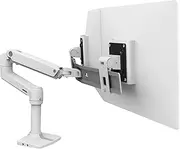Ergotron 45-489-216 LX Desk Mount Dual Direct Arm in White for 2-11 lbs Monitors