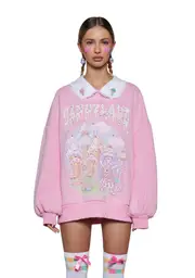 [Dolls Kill x Candyland] Sweeter Kind Oversized Sweatshirt