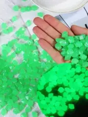 300 pieces Glow in The Dark Garden Pebbles Stones Rocks for Yard and Walkways