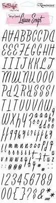 Alphabet Rubons - Leisure Script - Reminisce