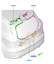 FORD KUGA MK2 C520 Liftgate Wire Assy 1804132 CV6T-14A583-LDC NEW GENUINE