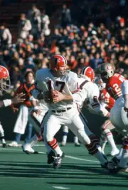 Bob Berry Of The Atlanta Falcons Drops Back To Pass 1971 NFL OLD PHOTO 2