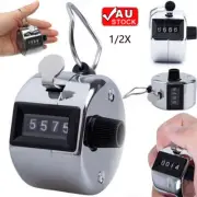 1/2Pc 4 Digit Manual Hand Tally Number Counter Mechanical Click Clicker Hot AU
