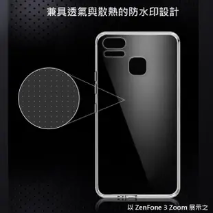 【亞古奇】ASUS ZenFone 3 Zoom ZE553KL 晶亮透明 TPU 高質感軟式手機殼/保護套 光學紋理設計防指紋