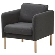 VISKABACKA armchair, Gunnared dark grey