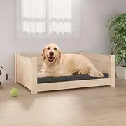 Generic Dog Bed 75.5x55.5x28 cm Solid Pine Wood